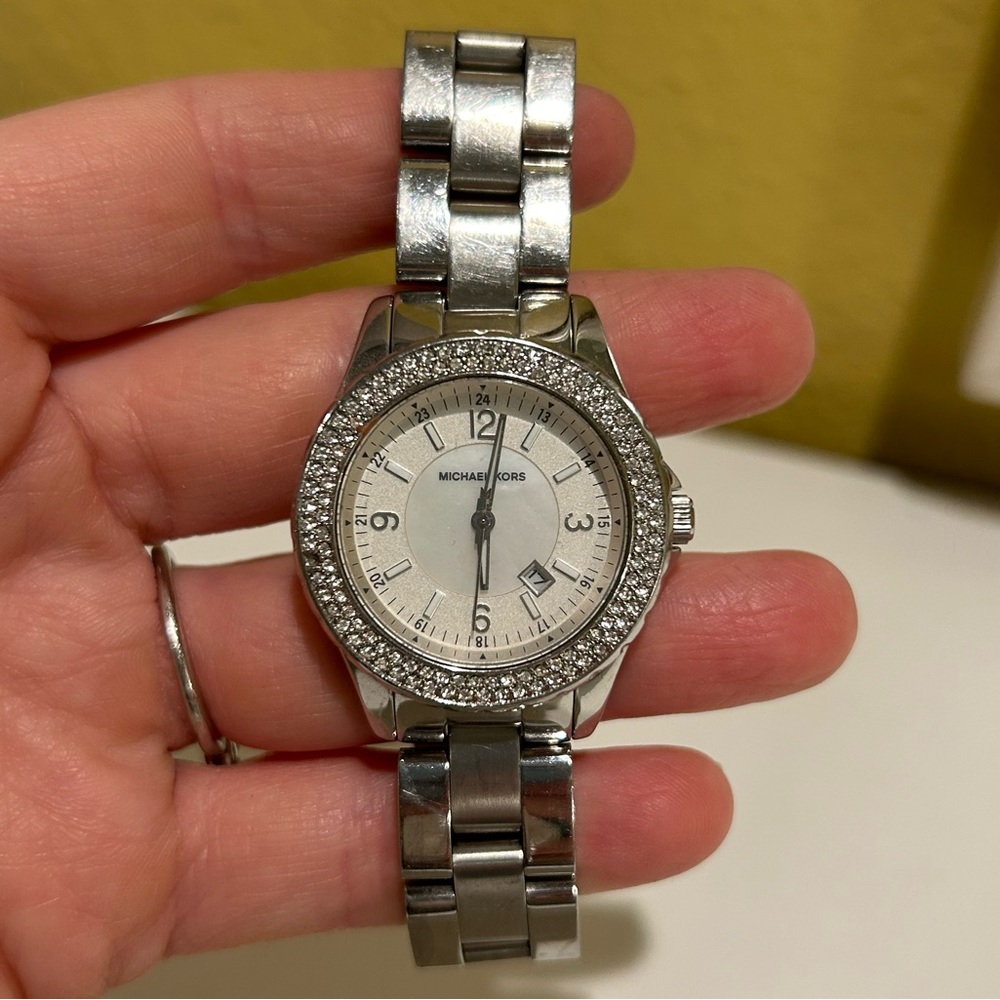 Michael Kors silver small face women’s watch